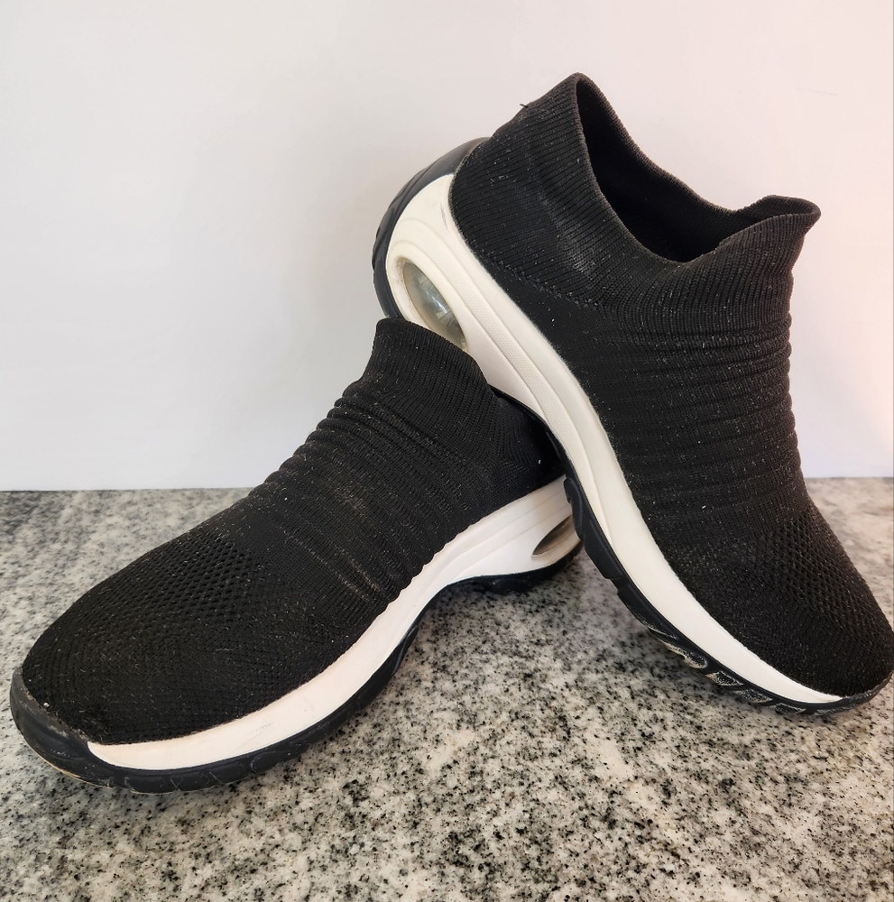 Black Slip-On Sneakers